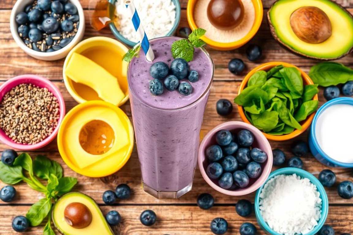 Avocado Blueberry Smoothie