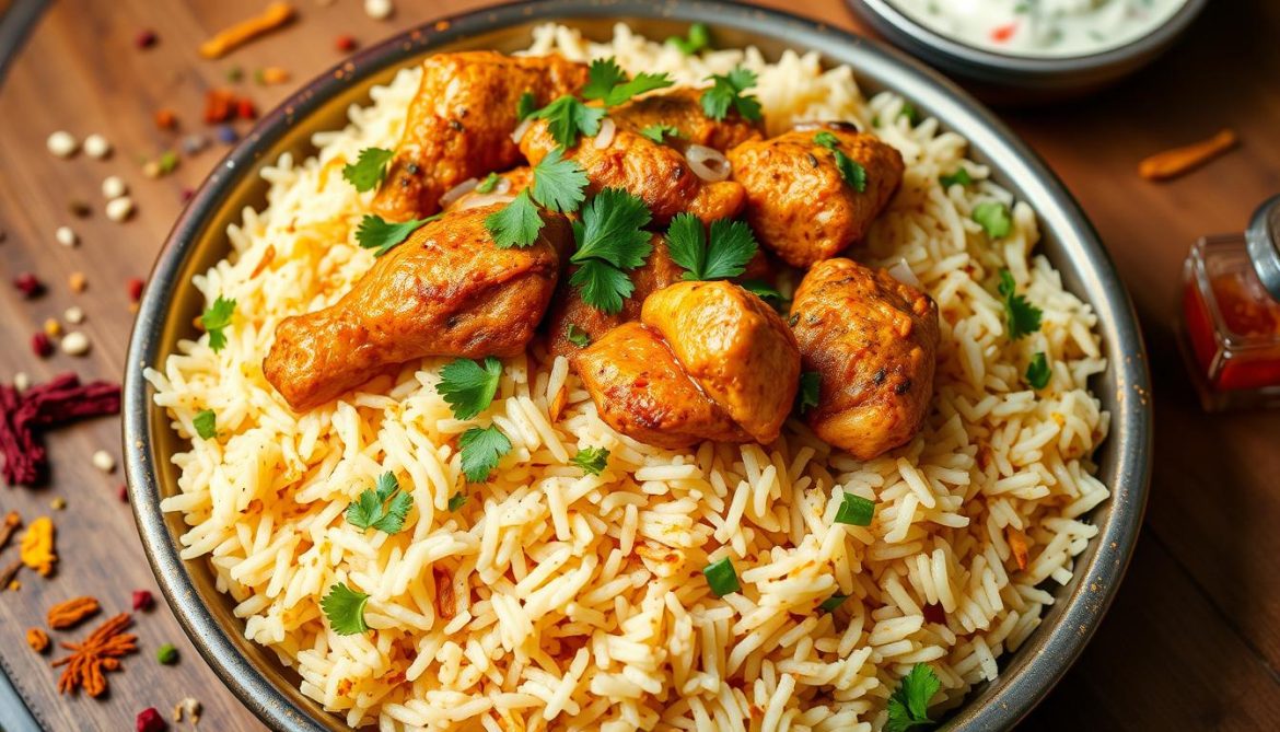 Chicken Tikka Biryani: Indian rice dish