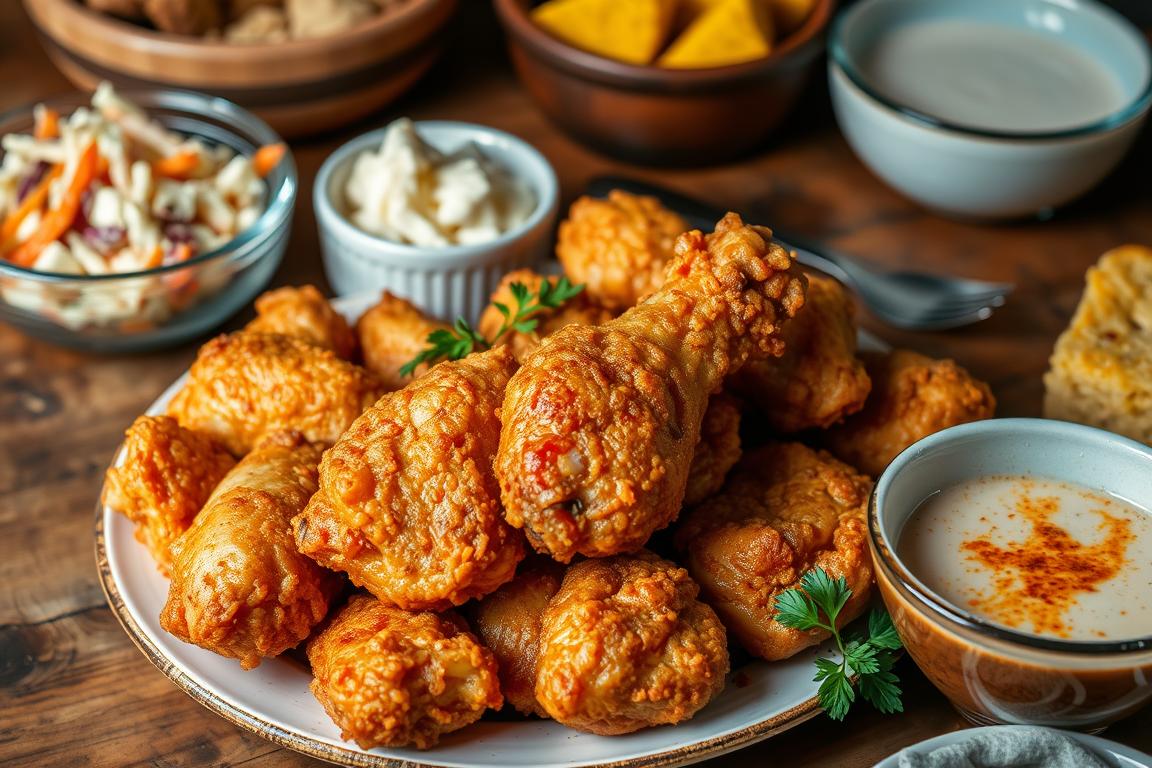 Crispy Soul Food Fried Chicken with Spicy Buttermilk Brine