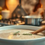 Creamy Mushroom Soup Cooking Steps