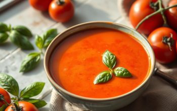 Creamy Tomato Soup with Basil