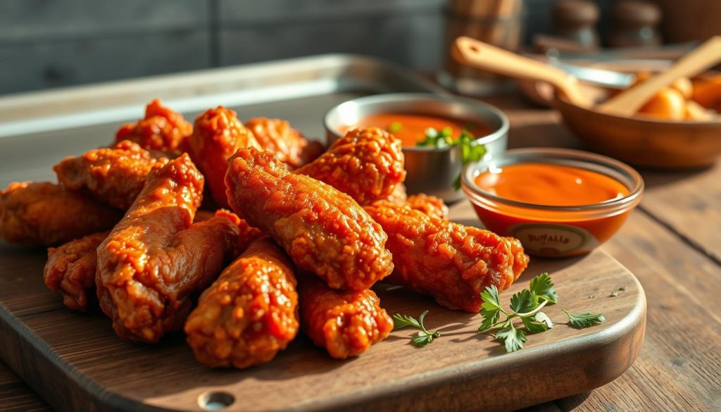 Crispy Baked Buffalo Hot Wings Preparation