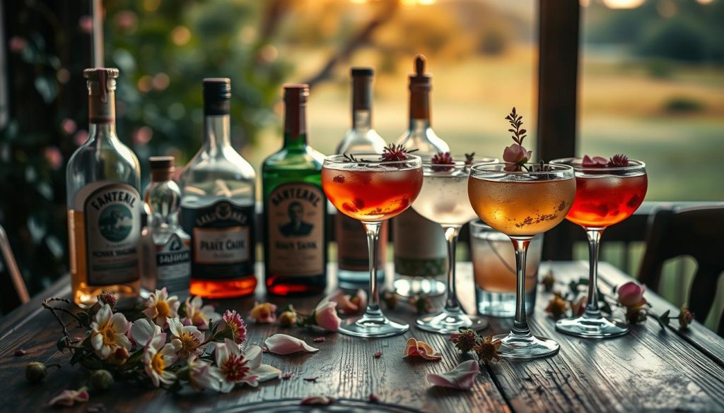 Floral Romantic Cocktails