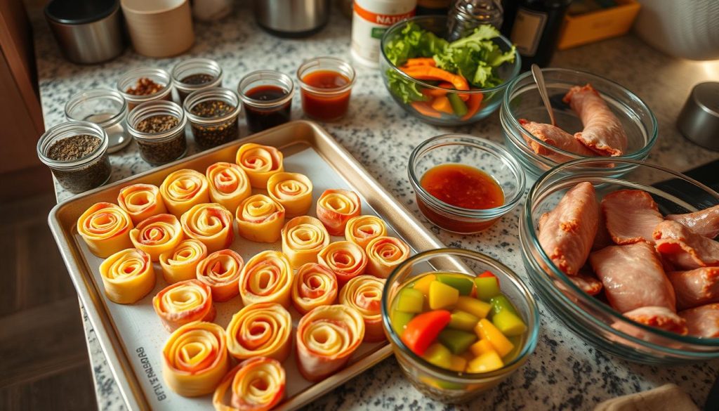 Freezing appetizers preparation