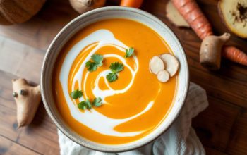 Ginger Carrot Soup with Coconut Milk