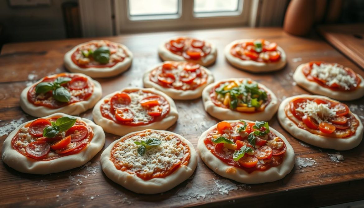 Easy Mini Pizzas with Various Toppings Guide