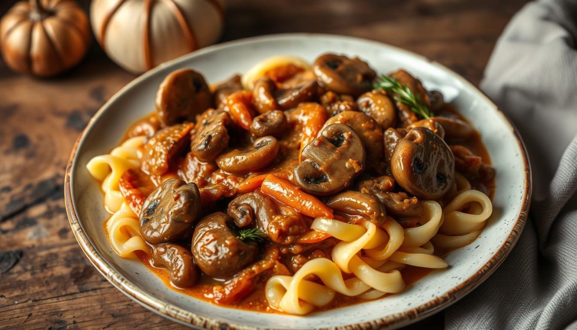 How to Make Authentic Mushroom Goulash with Spätzle