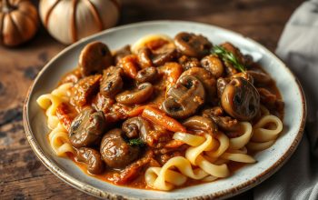 Mushroom Goulash with Spätzle