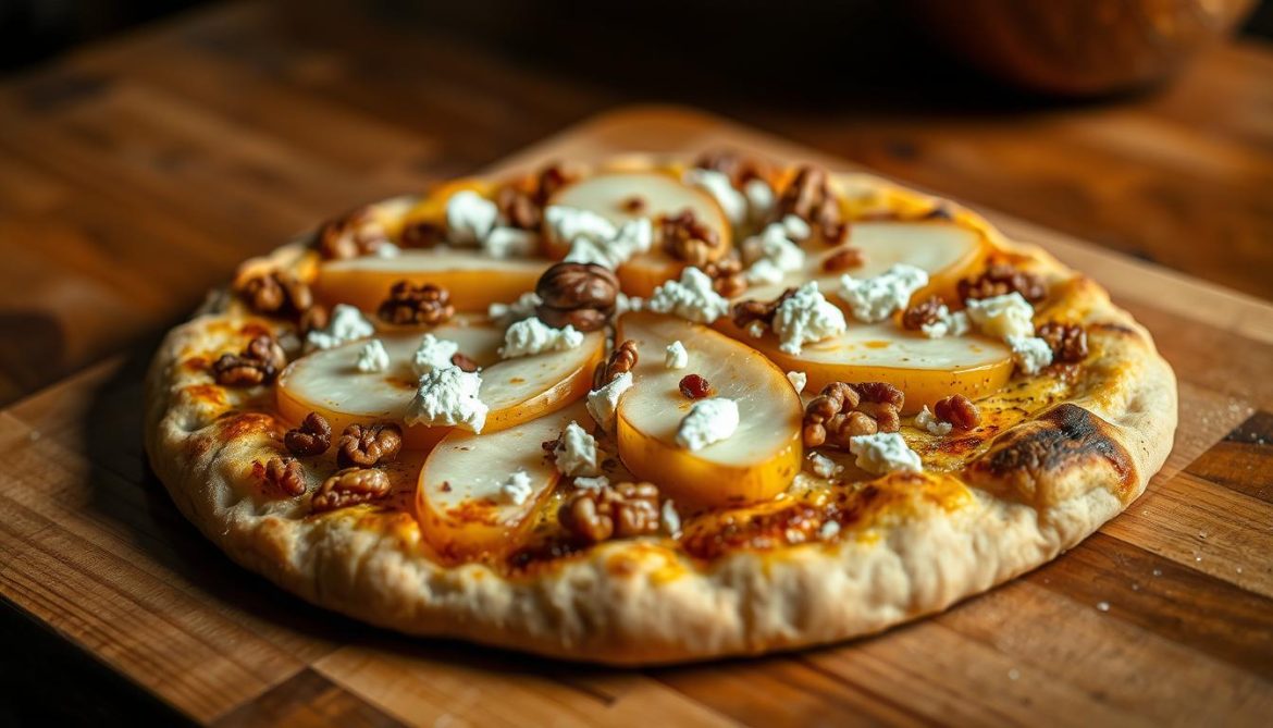 How to Make Pear, Gorgonzola & Walnut Flatbread