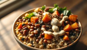 Quinoa Bowls with Lentils