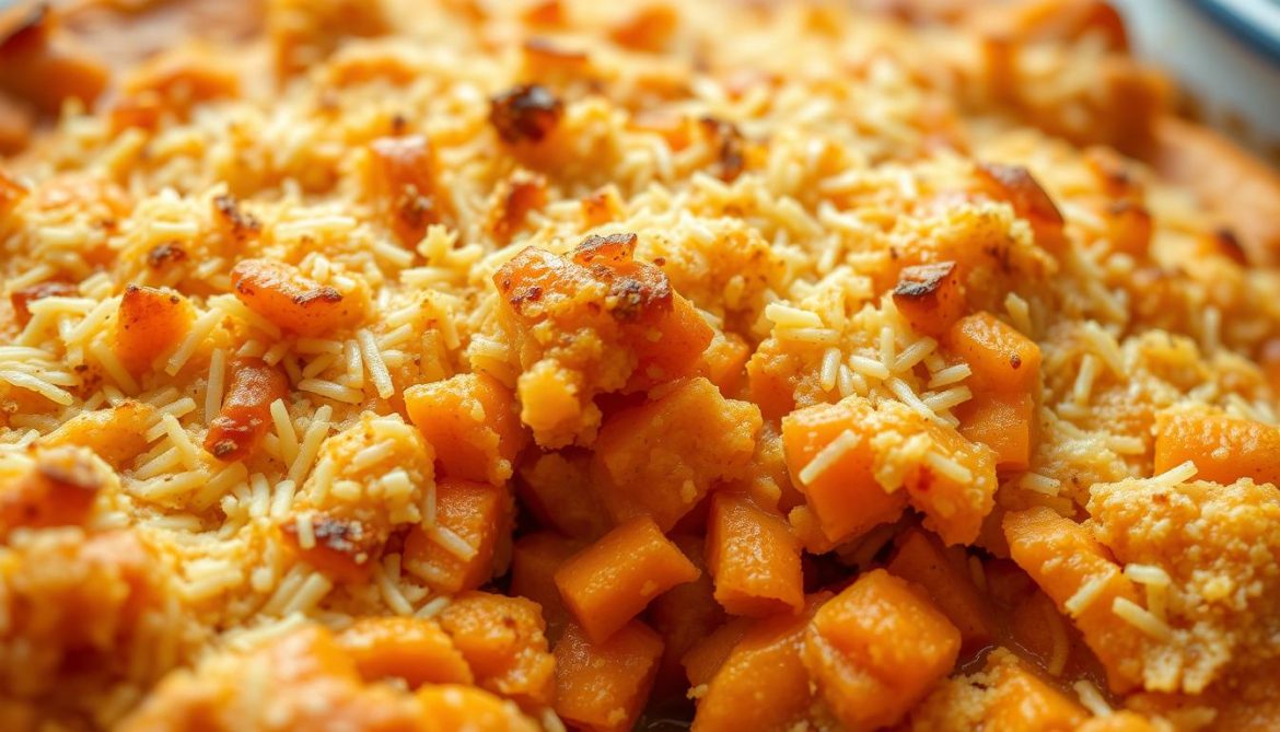 Easy Sweet Potato Casserole with Parmesan Recipe