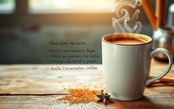 Vanilla Cinnamon Coffee