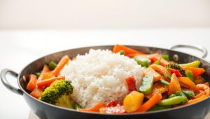 Vegetable Stir-Fry with Rice