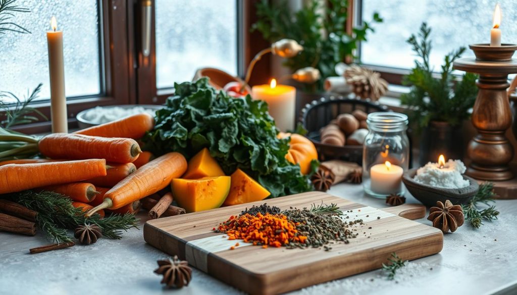 Winter Spices for Seasonal Vegetable Cuisine